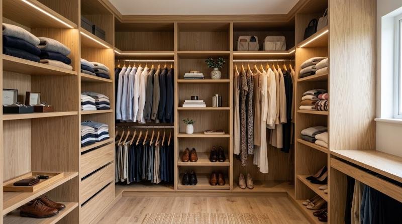 Closet Planejado para Casal Pequeno: Organização e Conforto para Dois